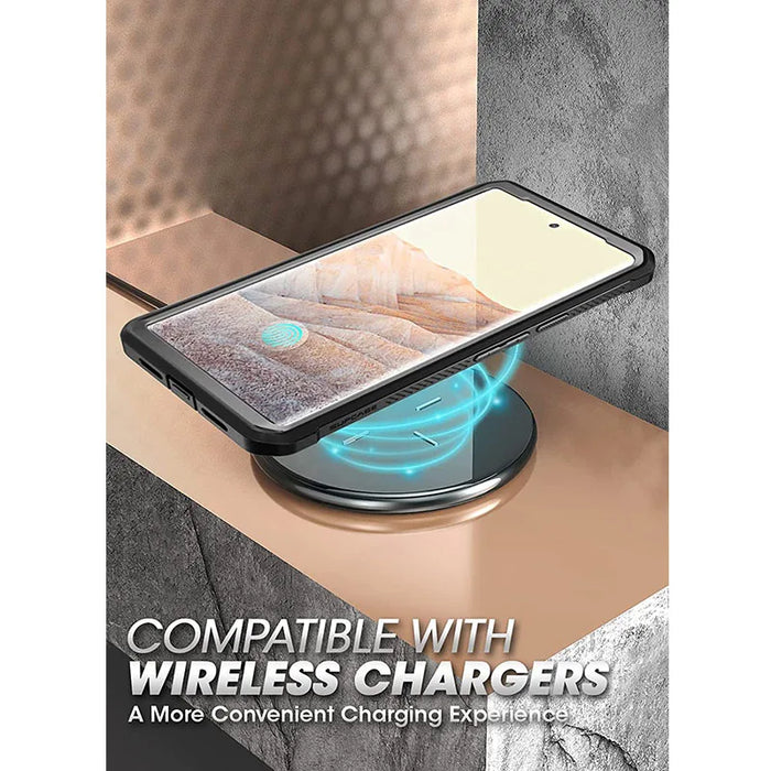 For Google Pixel 6 Pro 2021 Ub Pro Full-Body Rugged Holster & Kickstand Case With Built-In Screen Protector