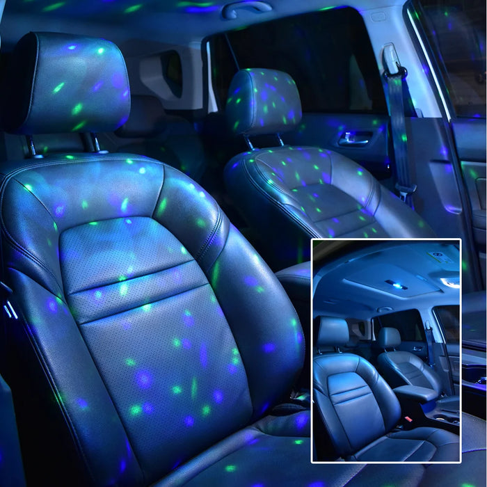 Wireless Voice Control Rgb Car Star Light Usb Charging
