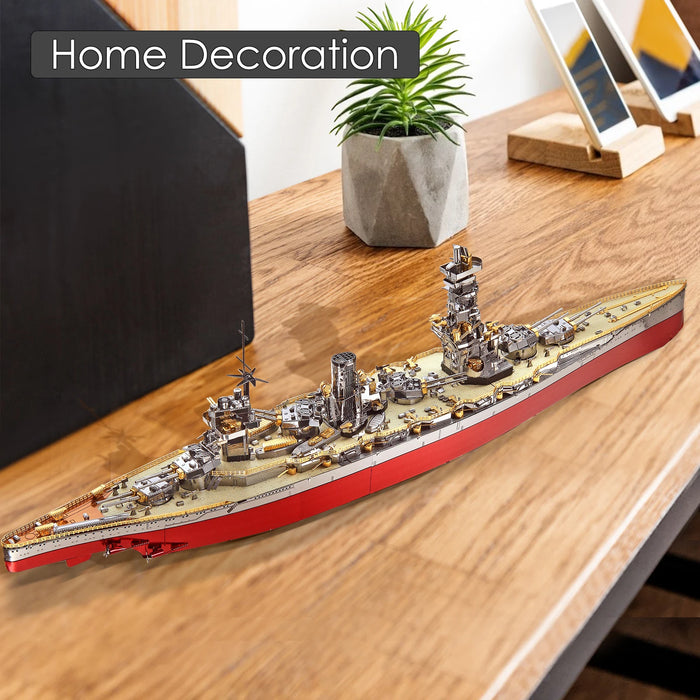 3D Metal Battleship Puzzle Kit Diy Jigsaw Toy For Adults