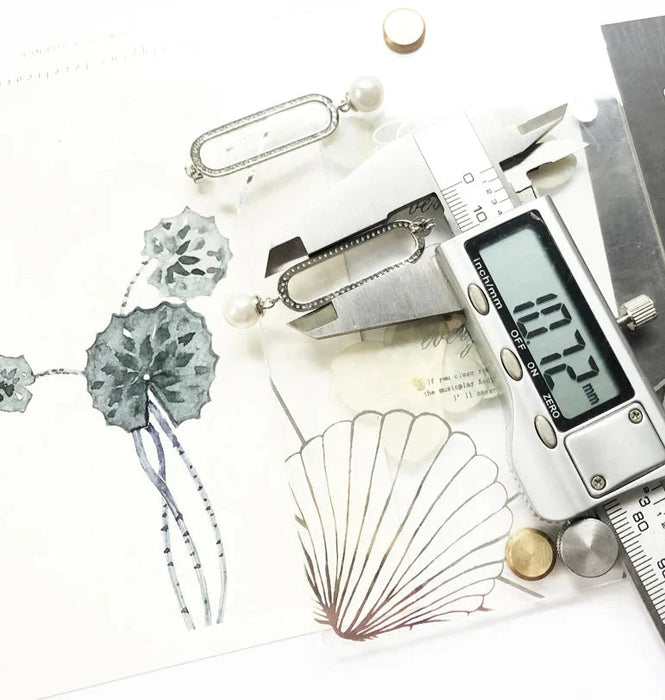 925 Sterling Silver Stylish Pearl Drop Earrings For Women