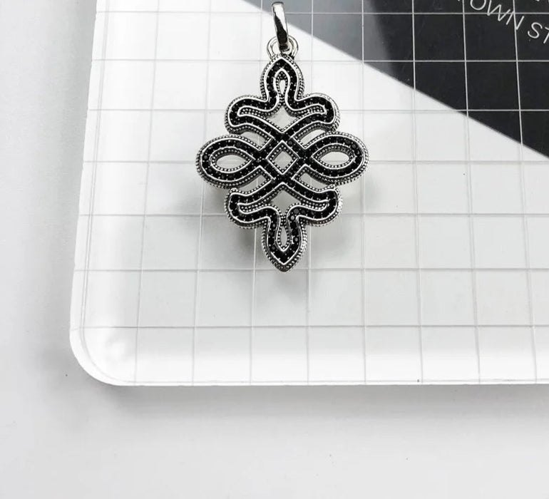 925 Sterling Silver Love Knot Pendant Rebel Street Jewelry For Men & Women