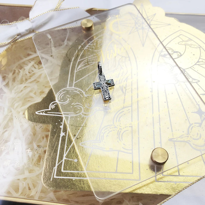 925 Sterling Silver Lucky Cross Pendant Ethnic Summer Jewelry For Women & Men