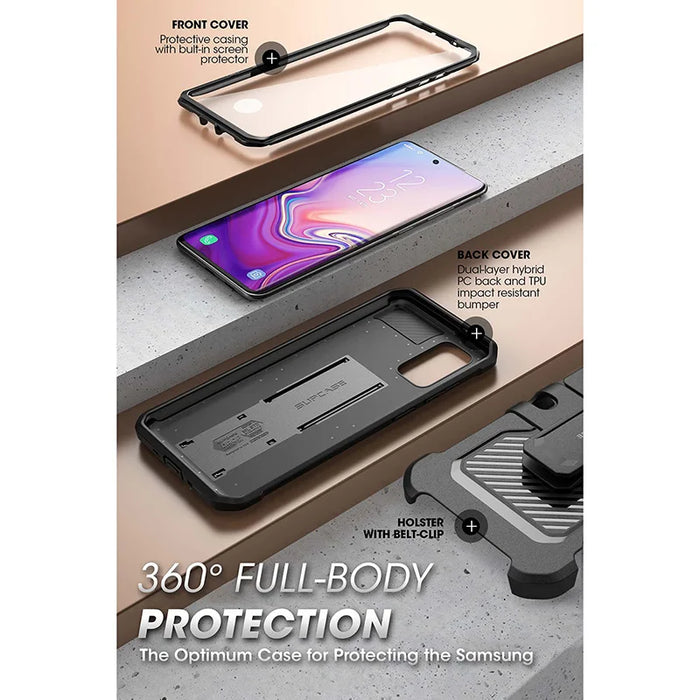 For Samsung Galaxy S20 5G Ub Pro Holster Case With Built-In Screen Protector & Kickstand