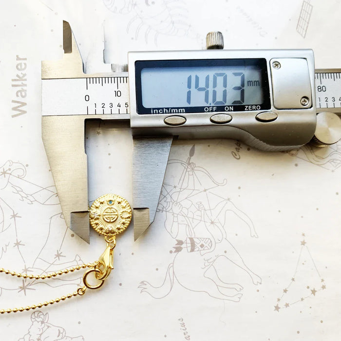 925 Sterling Silver Lucky Coin Charm Necklace For Women And Men