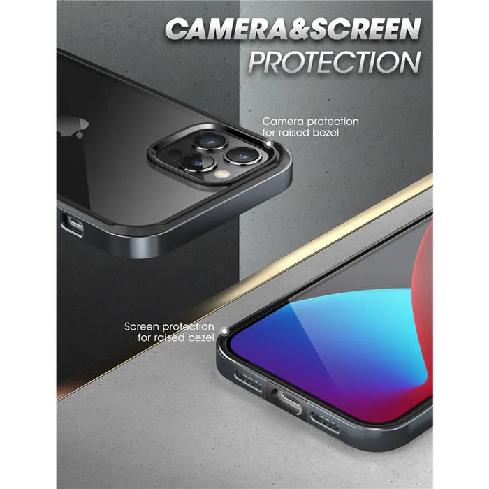 For Iphone 12 Pro Max 6.7 Inch 2020 Ub Edge Slim Frame Case With Tpu Inner Bumper & Transparent Back