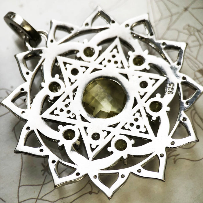 925 Sterling Silver Heart Chakra Pendant Fashion Jewelry For Women & Men