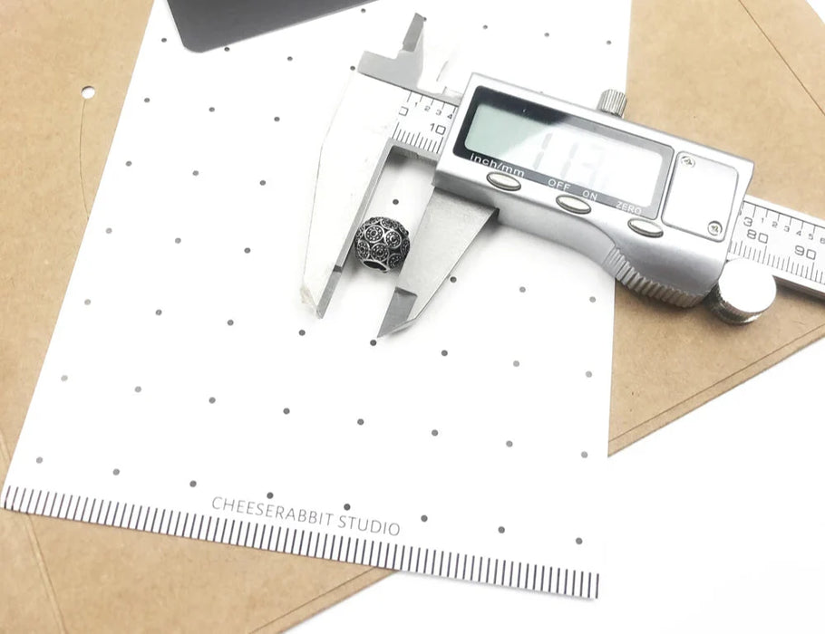 925 Sterling Silver Art Deco Black Beads Charm European Jewelry Gift