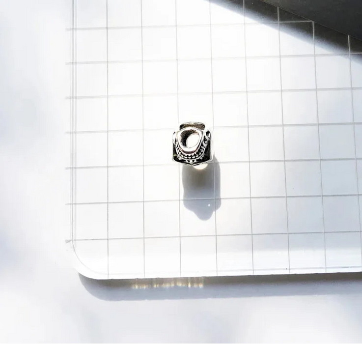 925 Sterling Silver Large Skull Bead Winter Charm For European Bracelets