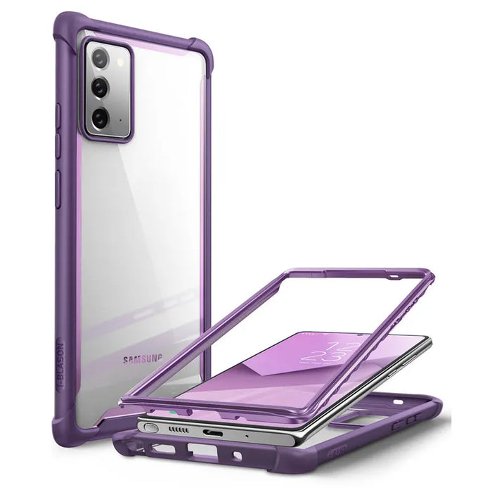 For Samsung Galaxy Note 20 6.7 Inch 2020 Ares Full-Body Rugged Clear Bumper Case Without Built-In Screen Protector