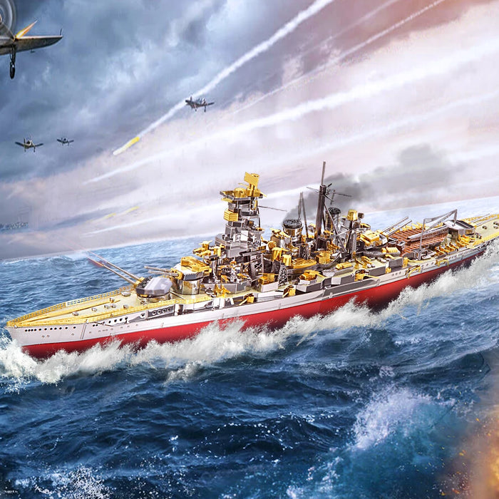 Diy 3D Metal Puzzle Model Kit Kongou Battleship Perfect Gift For Adults