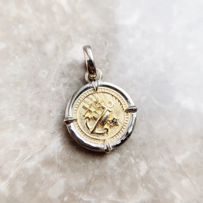 925 Sterling Silver Faith Love Hope Pendant Two Tone Design Summer 2022 Fine Jewelry Gift For Women & Men