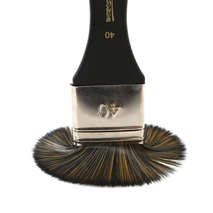 6 Piece Flat Paint Brush Set For Varnishes Acrylics Watercolours Wood Furniture And More