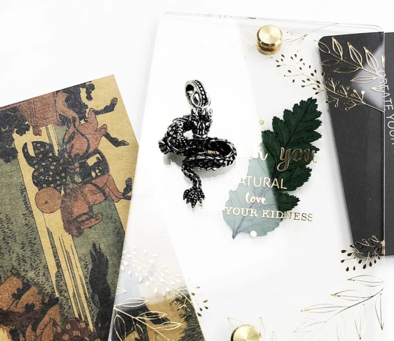 925 Sterling Silver Dragon Pendant Punk Fashion Gift For Women & Men