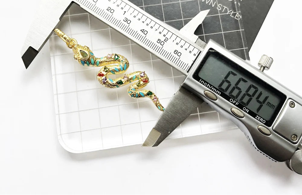 925 Sterling Silver Boho Twisted Snake Pendant Summer Jewelry For Women