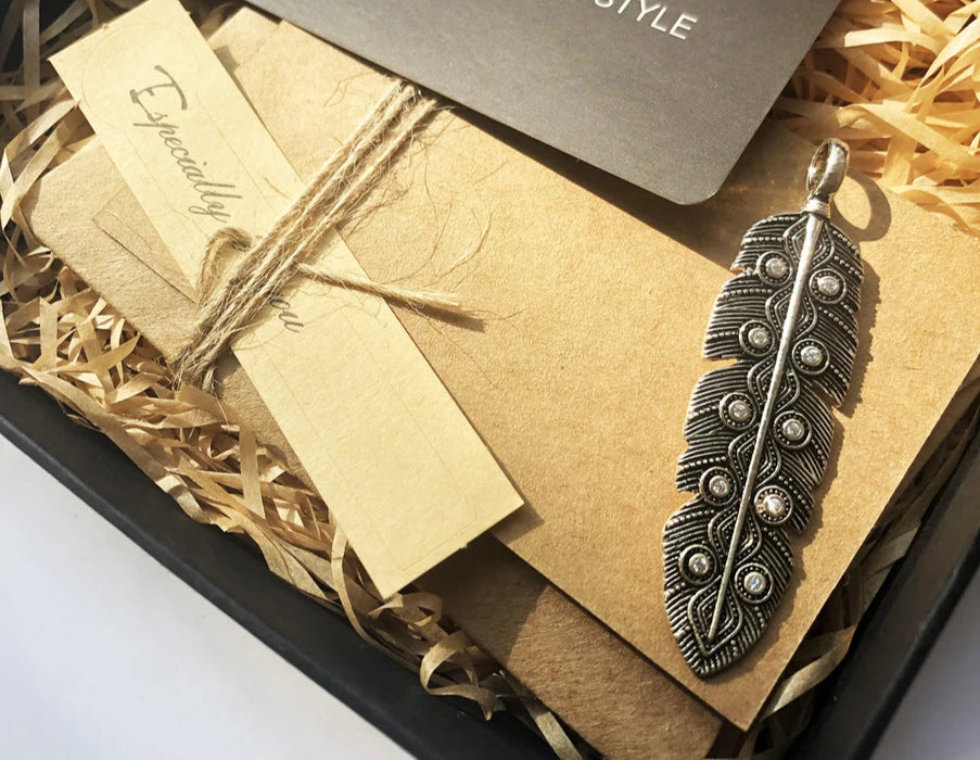 925 Sterling Silver Eagle Feather Pendant Fashion Accessory For Men & Women