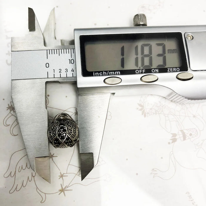 925 Sterling Silver Zircon Eagle Falcon Beads Charm For European Jewelry