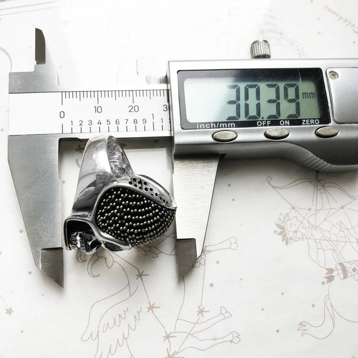 925 Sterling Silver Europe Style Skull Ring Heart Rebel Street Jewelry For Men & Women