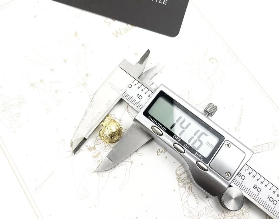 925 Sterling Silver Gold Bead Charm For Women European Jewelry Accessory