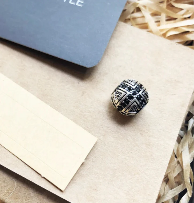 925 Sterling Silver Faith Bead Cross Charm For European Karma Bracelets