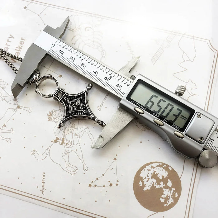 925 Sterling Silver Traditional Rebel Ethno Cross Necklace Strand Jewelry For Men And Women