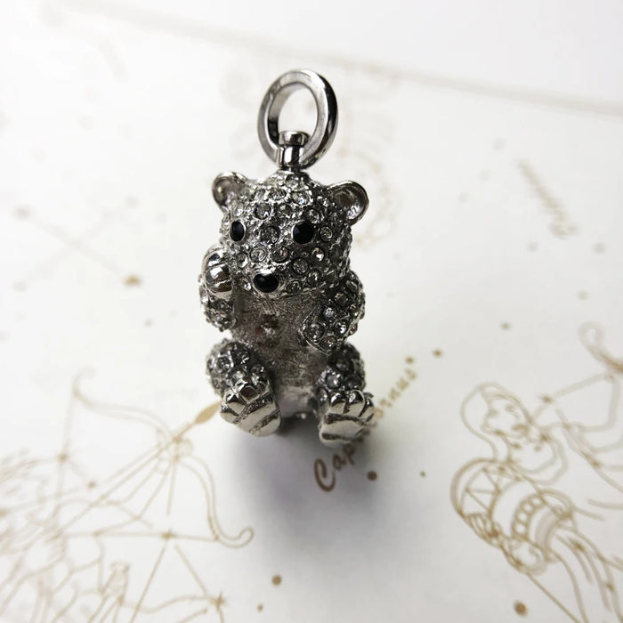 925 Sterling Silver Summer Polar Bear Pendant S Fine Jewelry For Women
