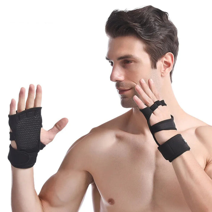 Pair of Crossfit Workout Gloves With Wrist Support