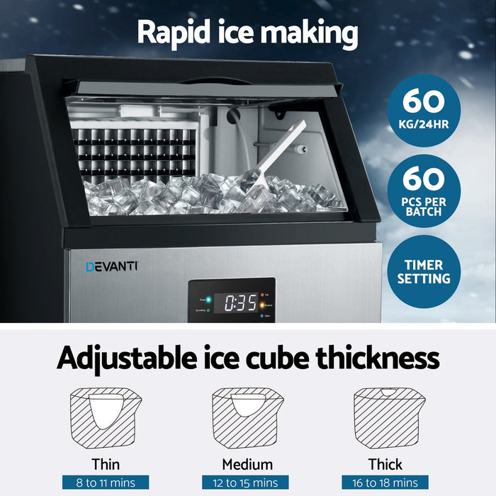 60 Kg Ice Maker Commercial Machine