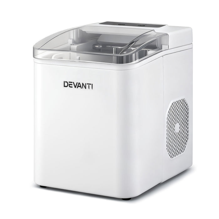Ice Maker Machine Portable 12Kg Countertop W/Self Cleaning 1.2L White