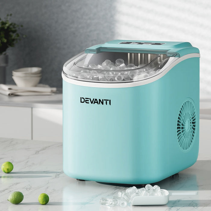 12Kg Ice Maker Machine W/Self Cleaning Green
