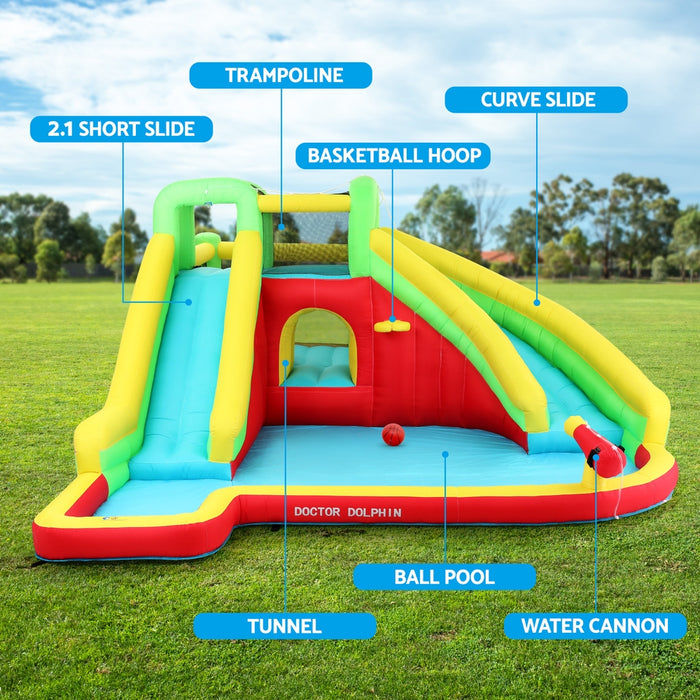 Kids Inflatable Pool Water Slide Park Jumping Castle 575X445Cm