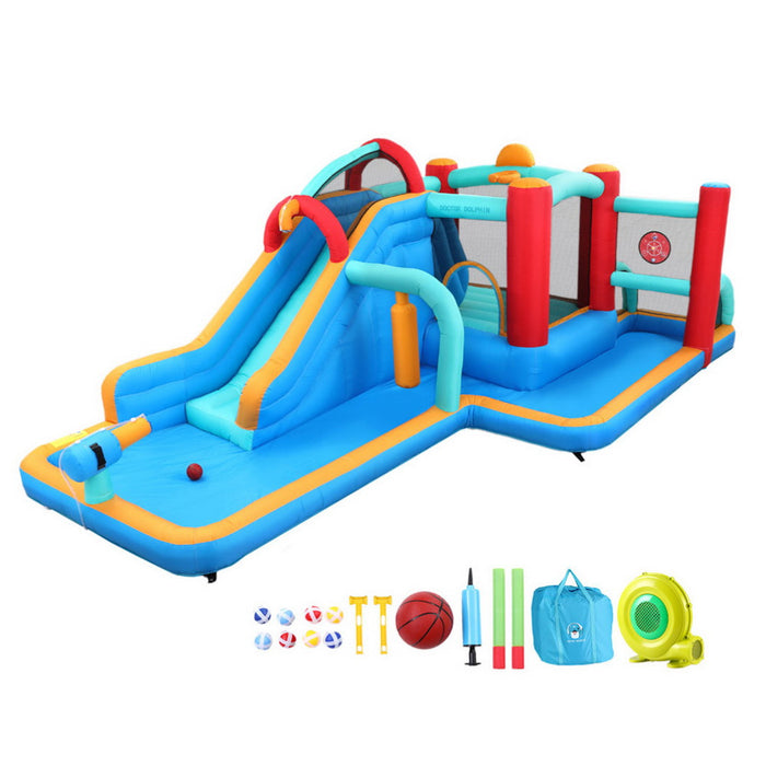 Kids Inflatable Water Slide Splash Pool Park Jumping Castle Bounce 615X322Cm