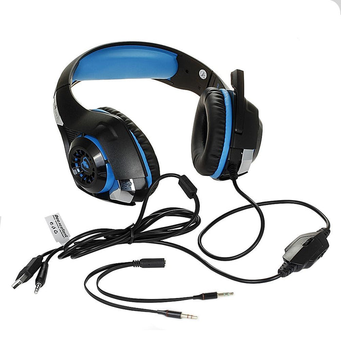 Gm-1 Gaming Headset With Mic & Led Blue