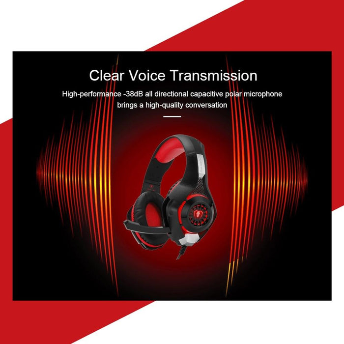 Gm-1 Gaming Headset With Mic & Led Blue