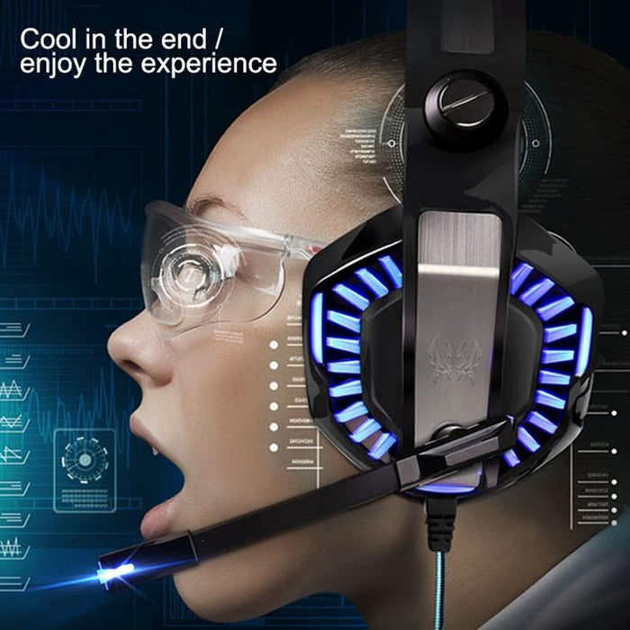 Stereo Gaming Headset With Mic & Led For Ps4 Smartphone Tablet Pc