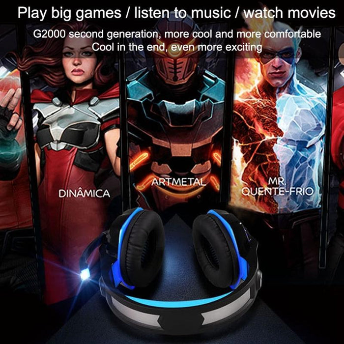 Stereo Gaming Headset With Mic & Led For Ps4 Smartphone Tablet Pc