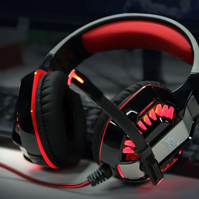 Stereo Gaming Headset With Mic & Led For Ps4 Smartphone Tablet Pc