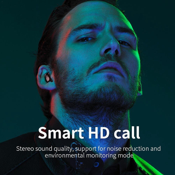 V21 Mini Single Ear Stereo Bluetooth V5.0 Wireless Earphones Without Charging Box