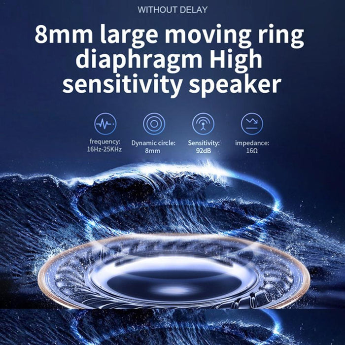 V21 Mini Single Ear Stereo Bluetooth V5.0 Wireless Earphones Without Charging Box