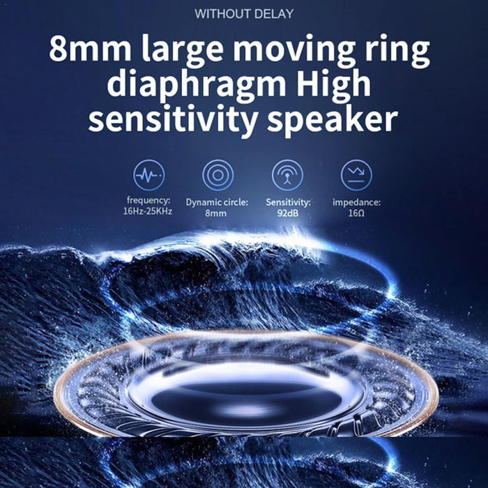 V21 Mini Single Ear Stereo Bluetooth V5.0 Wireless Earphones Without Charging Box