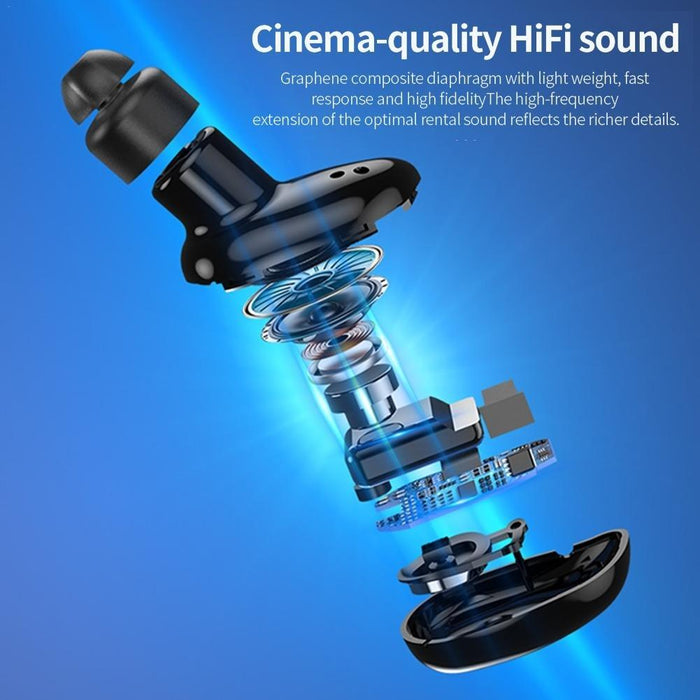 V21 Mini Single Ear Stereo Bluetooth V5.0 Wireless Earphones Without Charging Box