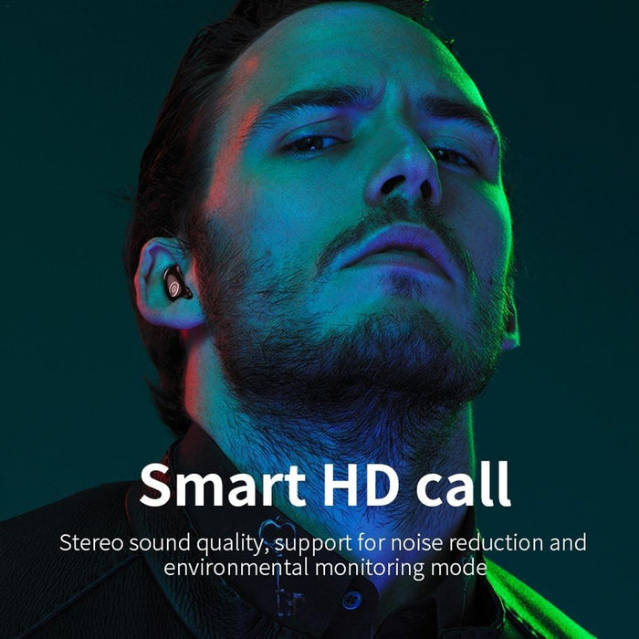 V21 Mini Single Ear Stereo Bluetooth V5.0 Wireless Earphones Without Charging Box