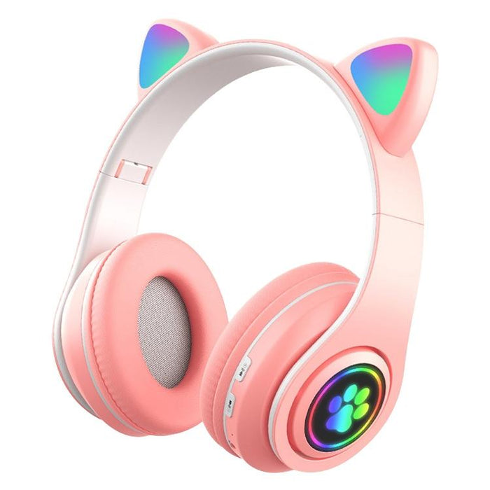Wireless Led Cat Ear Bluetooth Headset