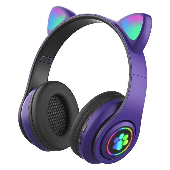 Wireless Led Cat Ear Bluetooth Headset