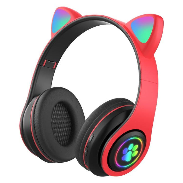 Wireless Led Cat Ear Bluetooth Headset