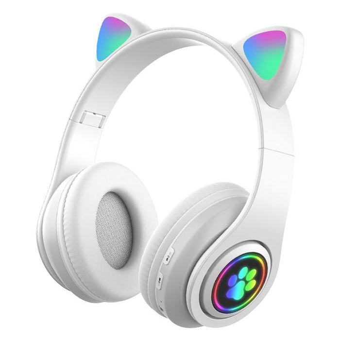 Wireless Led Cat Ear Bluetooth Headset
