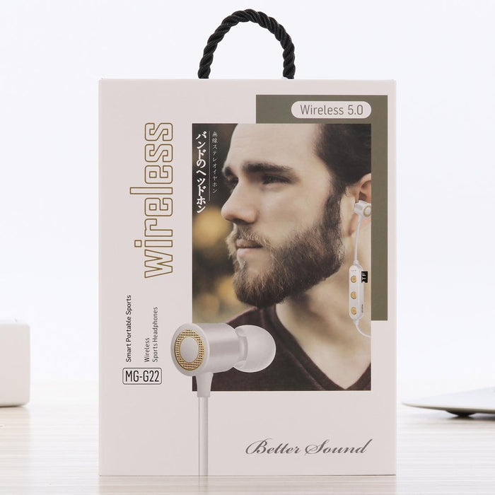 Portable Magnetic Bluetooth Headphones With Tf Card Support