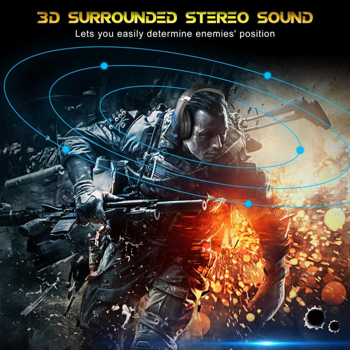 Surround Gaming Headset With Mic & Led