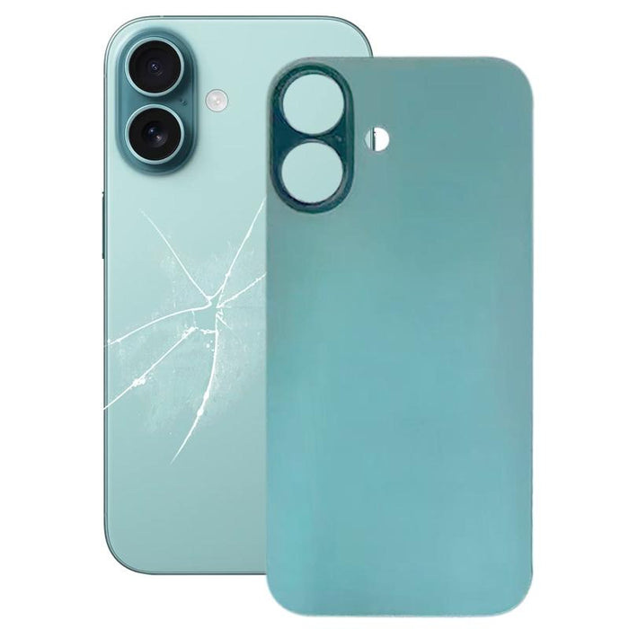 For Iphone 16 Easy Replacement Big Camera Hole Glass Back Battery Cover
