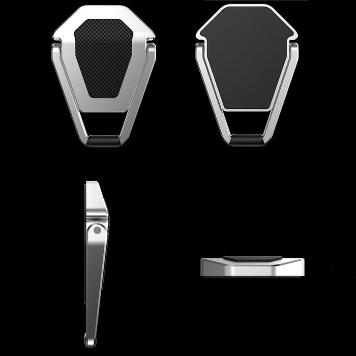 20 Pcs Bj01 Universal Stickable Shield Shape Laptop Foldable Stand Silver