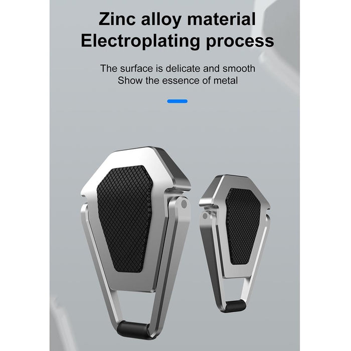 20 Pcs Bj01 Universal Stickable Shield Shape Laptop Foldable Stand Silver